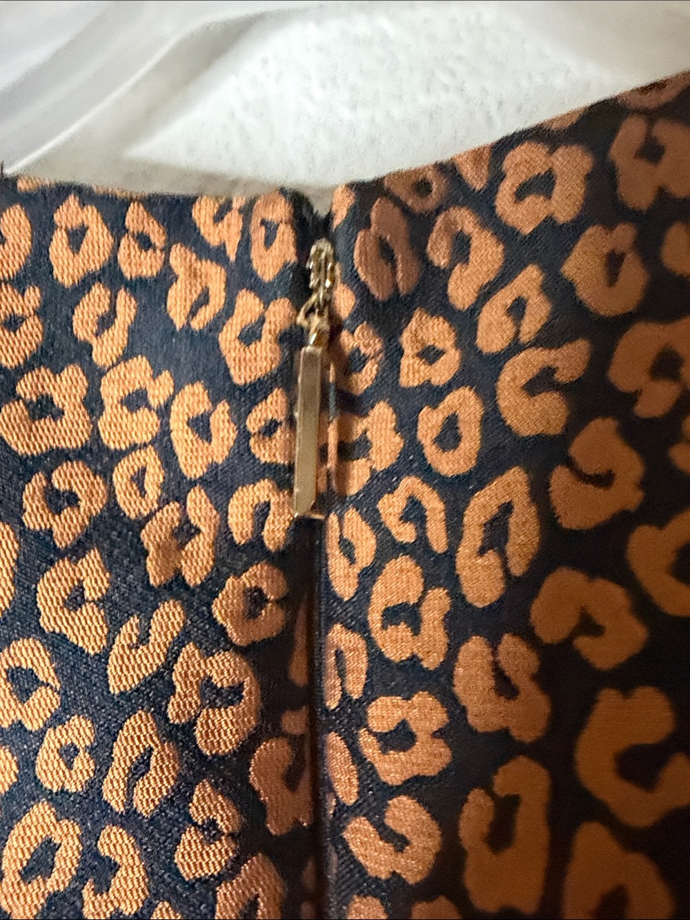 kate spade Black and copper Leopard-Print  knee length Dress - Picture 8 of 12
